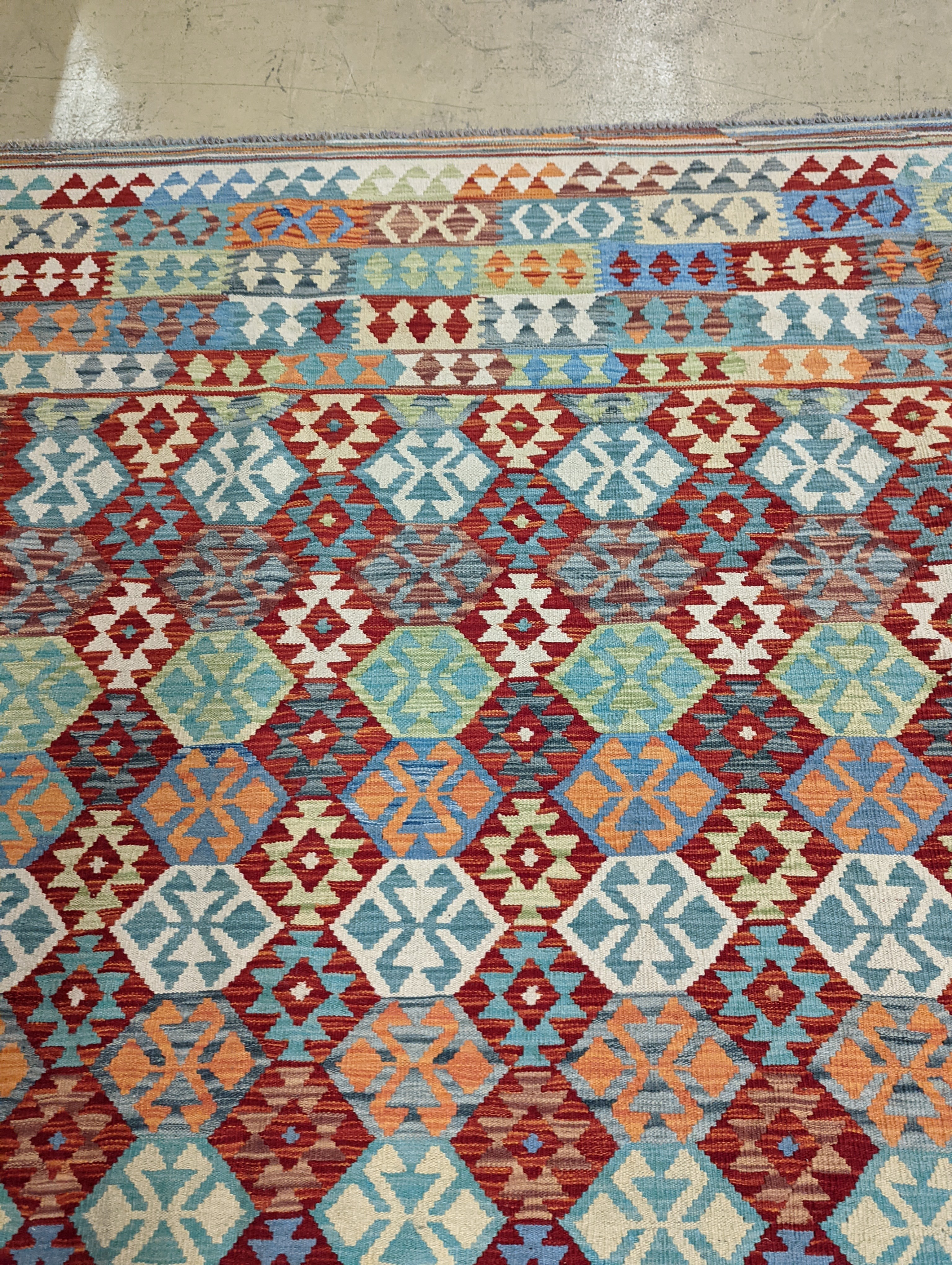 An Anatolian Kilim flatweave carpet, 390 x 300cm